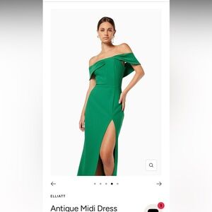 Elliatt Vibrant Green One-Shoulder Dress